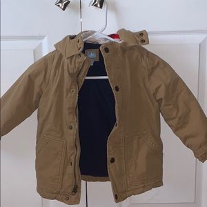 Boys gap coat fleece lined